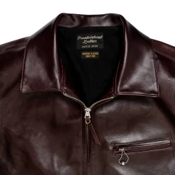 Fountain Head Leathers Alpha Horsehide Leather Jacket Brown