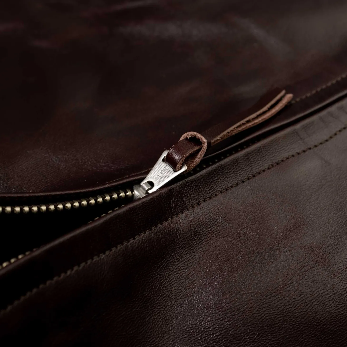 Fountain Head Leathers Alpha Horsehide Leather Jacket Brown