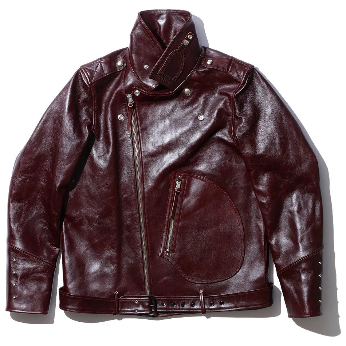 Fountain Head Leathers Beta Horsehide Leather Jacket Brown