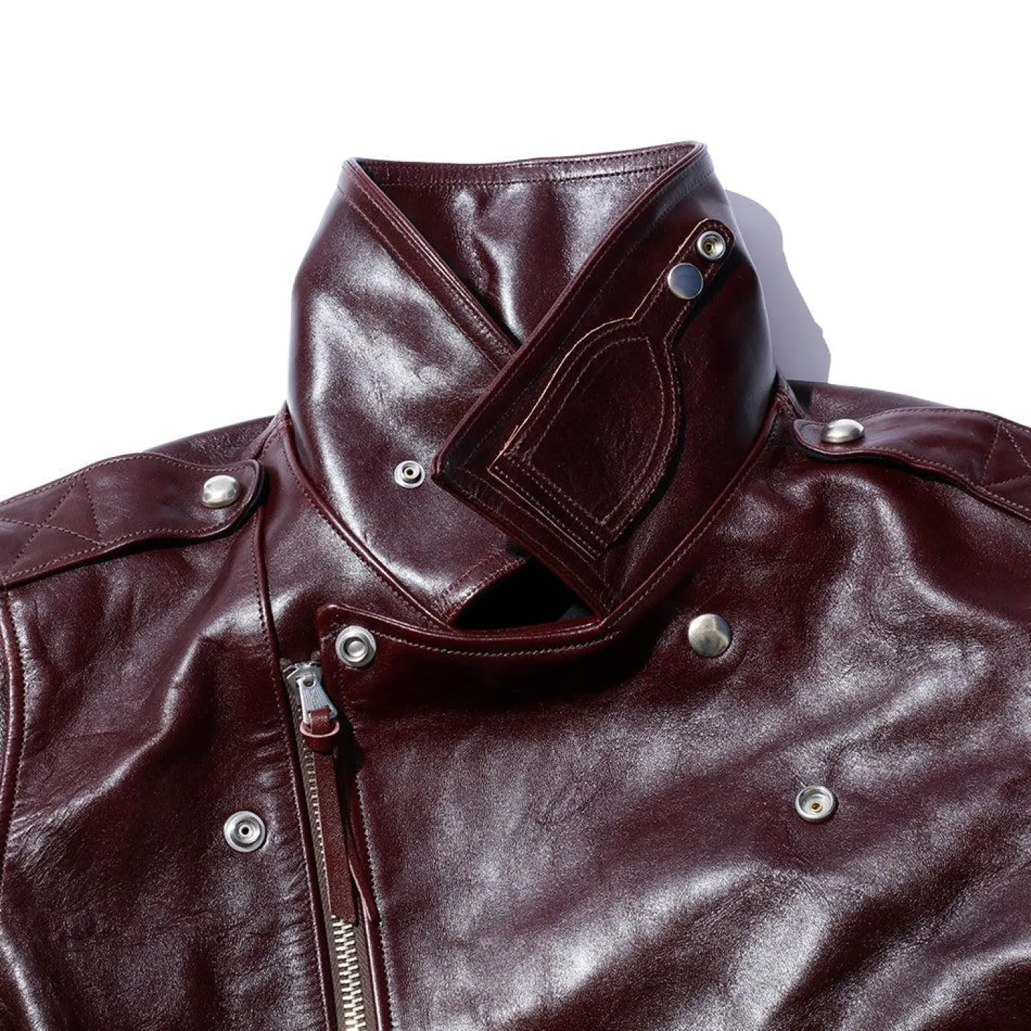 Fountain Head Leathers Beta Horsehide Leather Jacket Brown