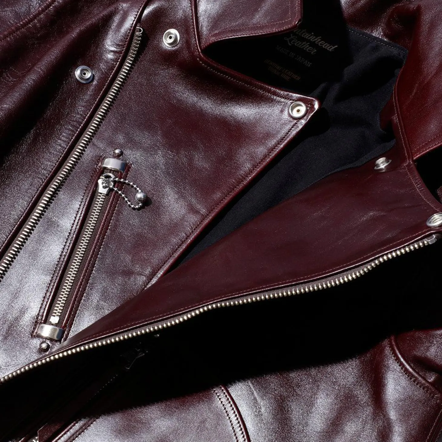 Fountain Head Leathers Beta Horsehide Leather Jacket Brown