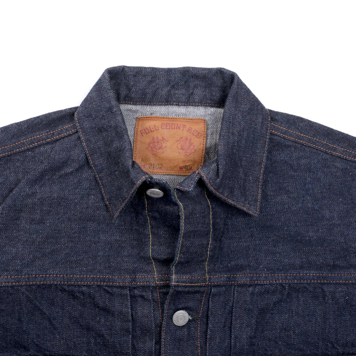 Full Count 2102 Type II 13.75oz Denim Jacket One Wash
