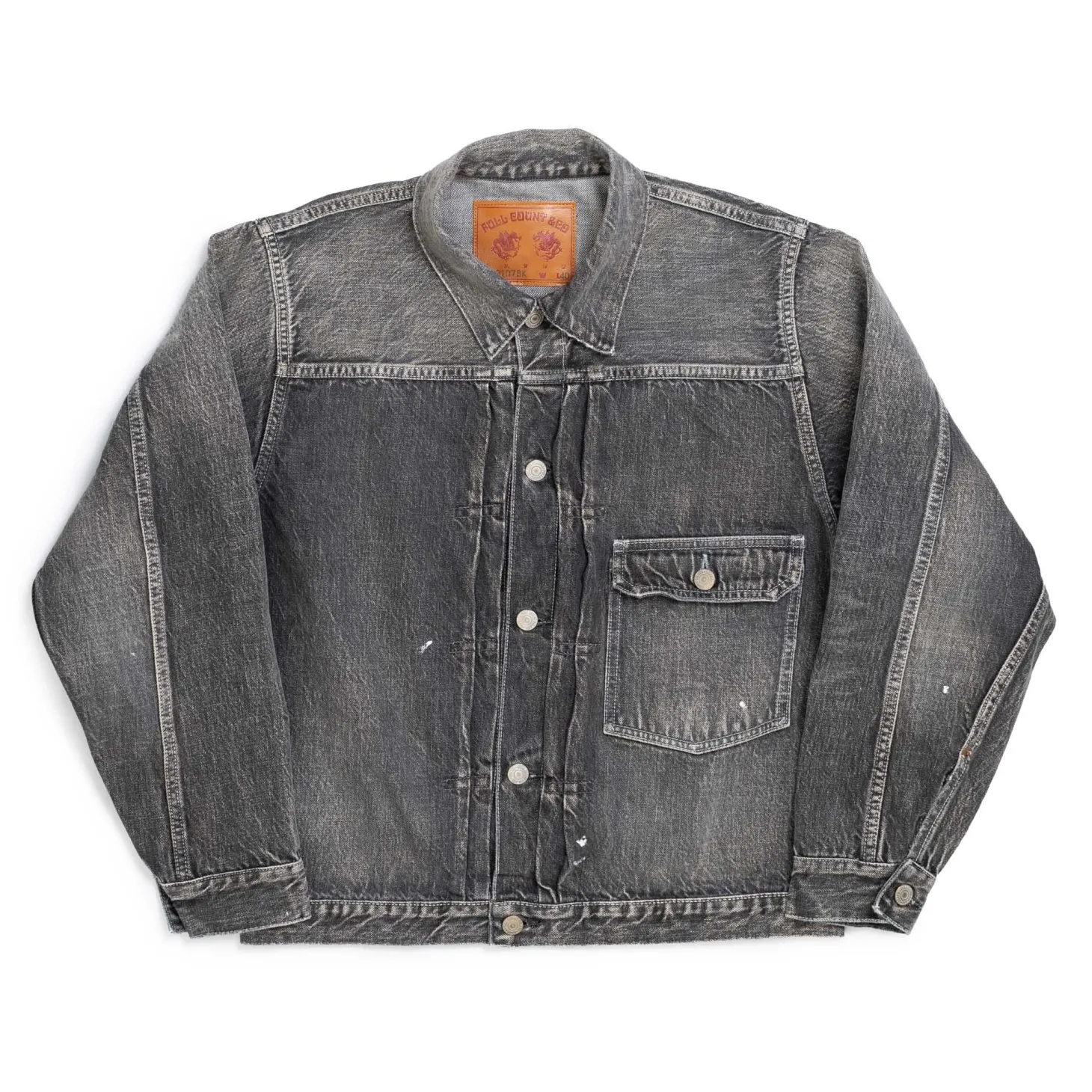 Full Count Type 1 Denim Jacket Dartford Black