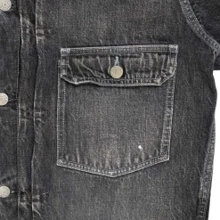 Full Count Type 1 Denim Jacket Dartford Black