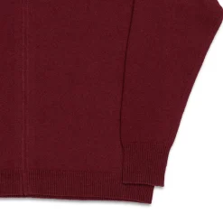 Haversack Full Zip Knit Cardigan Bordeaux