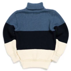 Heimat Signal Stripes Sweater Seashell/Ink/Trail Blue