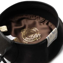 H.W. Dog Leather Beret 63 Brown