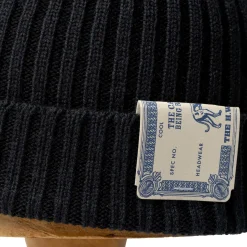 H.W. Dog Rib Smart Knit Cap Black
