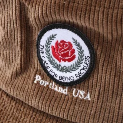 H.W. Dog Rose Bucket Hat Black Beige