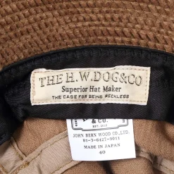 H.W. Dog Rose Bucket Hat Black Beige