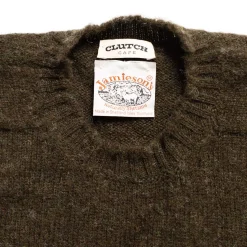 Jamieson's Of Shetland Jamieson's For Clutch Cafe Brushed Shetland Sweater Earth