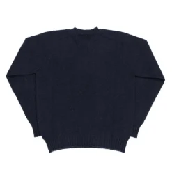 Jamieson's Of Shetland Jamieson's For Clutch Cafe Brushed Shetland Sweater Dark Navy