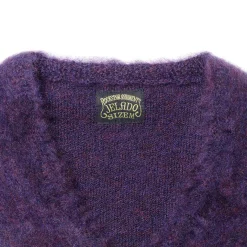Jelado 'Cobain' Mohair Cardigan Purple