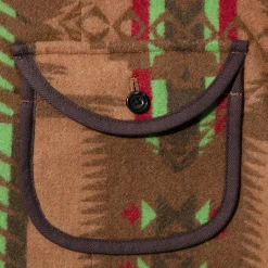 Jelado Shawl Collar Blanket Gown Camel