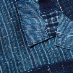 Kuon Boro Hawaiian Shirt Navy