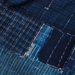 Kuon Boro Hawaiian Shirt Navy