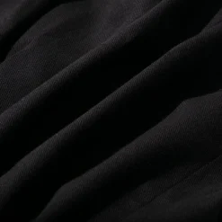 Kuon Brushed Drill Single Pleated Trousers Black