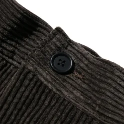 Kuon Fanage Corduroy Tapered Trousers Mid Brown