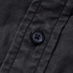 Kuon Regular Collar Shirt Sumizome Charcoal Grey