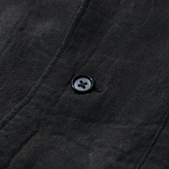 Kuon S/S Open Collar Shirt Sumizome