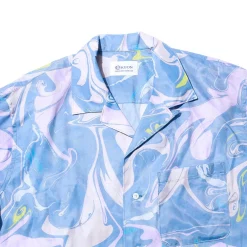 Kuon S/S Suminagashi Camp Collar Shirt