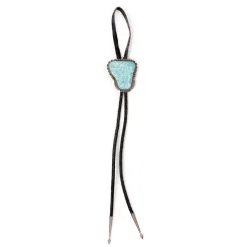 LFC - Lowry Family Collection LFC Emma Lincaln Turquoise Mt. Pendant & Leather Necklace