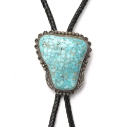 LFC - Lowry Family Collection LFC Emma Lincaln Turquoise Mt. Pendant & Leather Necklace