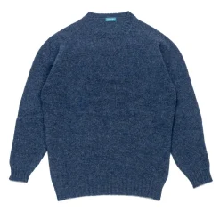 Malloch's Wreay Shetland Crew Neck Denim