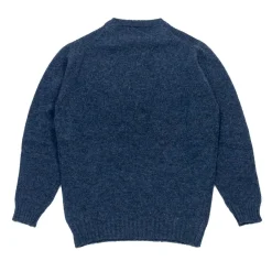 Malloch's Wreay Shetland Crew Neck Denim