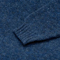 Malloch's Wreay Shetland Crew Neck Denim