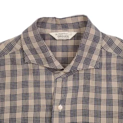 Orgueil One Piece Collar Shirt Beige