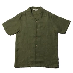 Orgueil Open Collar Shirt Olive Drab