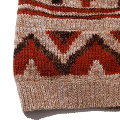 Pherrow's Hand Knitted Cardigan Beige