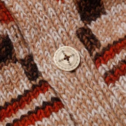 Pherrow's Hand Knitted Cardigan Beige