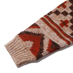 Pherrow's Hand Knitted Cardigan Beige