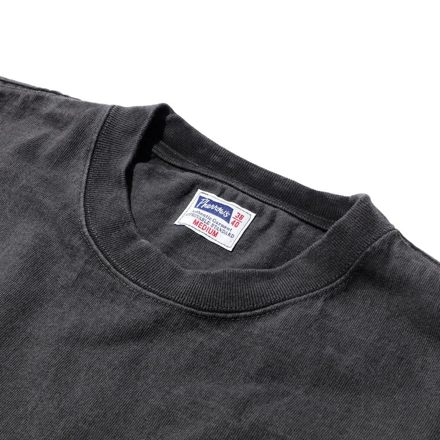 Pherrow's Heavyweight Pocket Tee Faded Black