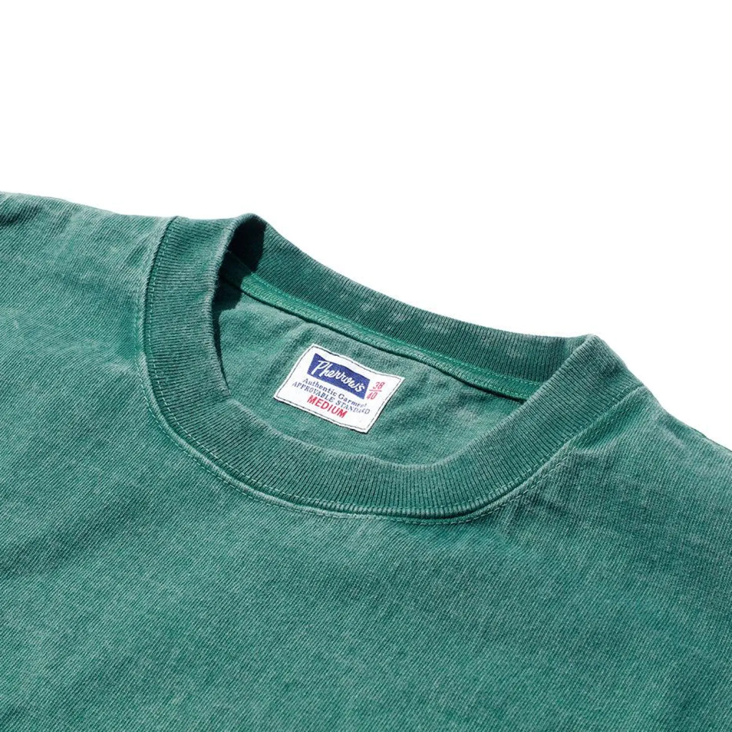 Pherrow's Heavyweight Pocket Tee Faded Green