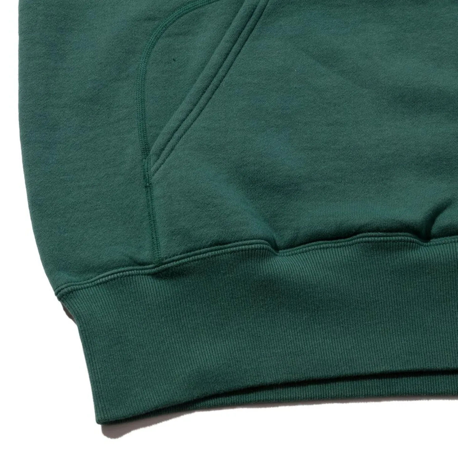 Pherrow's Loopwheel Hooded Sweatshirt Green