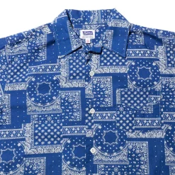 Pherrow's Open Collar Shirt Bandana Print