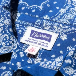 Pherrow's Open Collar Shirt Bandana Print