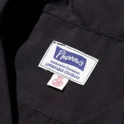 Pherrow's Open Collar Shirt Black