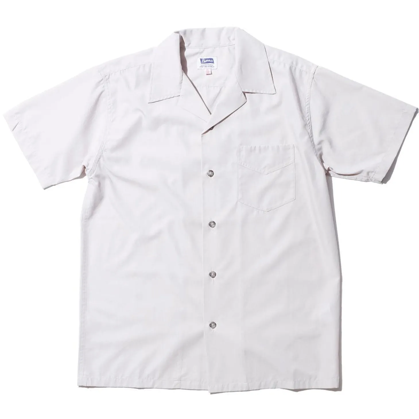 Pherrow's Open Collar Shirt Light Grey