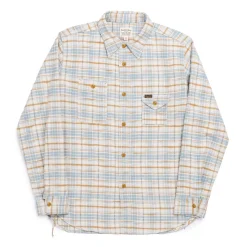 Pherrow's 24W-750 Check Work Shirt Beige