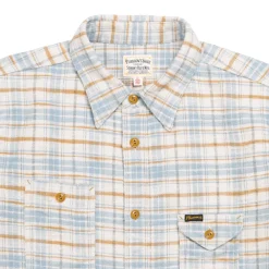 Pherrow's 24W-750 Check Work Shirt Beige