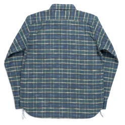 Pherrow's 24W-750 Check Work Shirt Navy