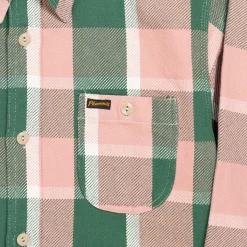 Pherrow's 24W-720 Flannel Work Shirt Pink/Green