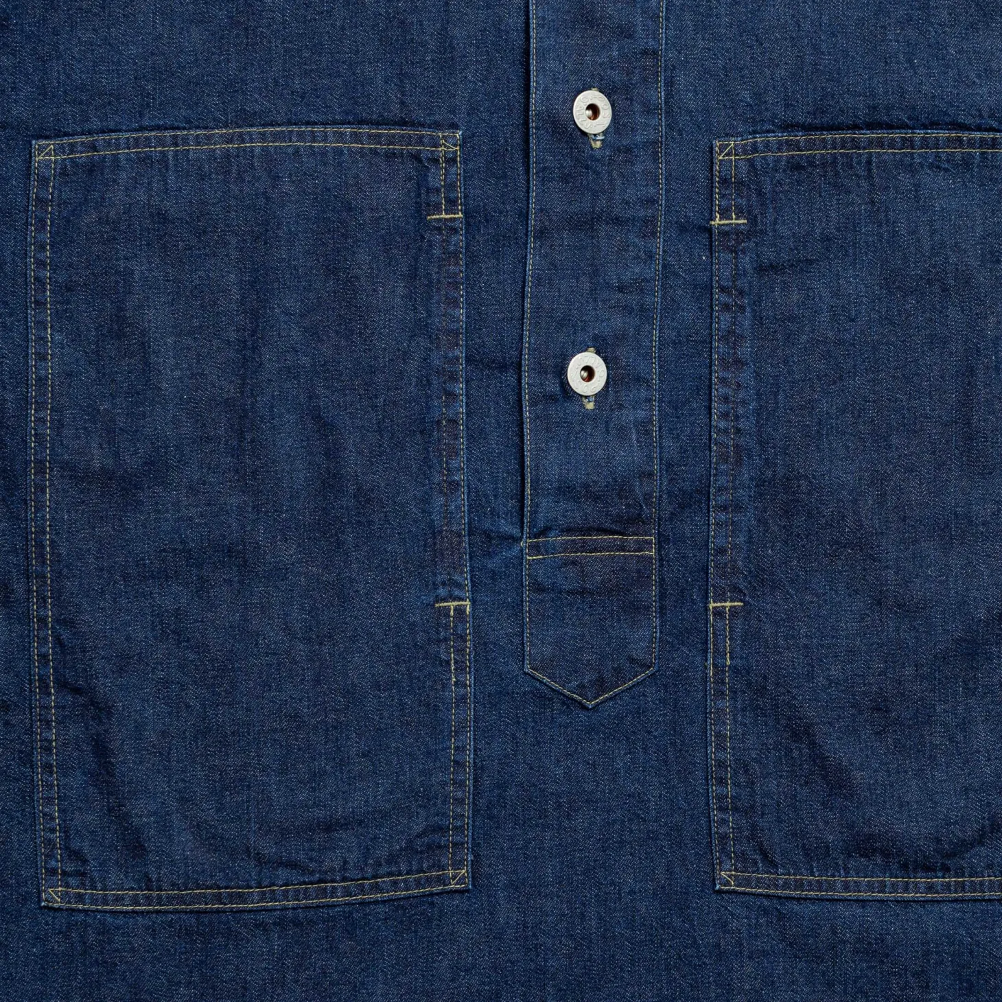 Post Overalls Army Shirt Blue Denim