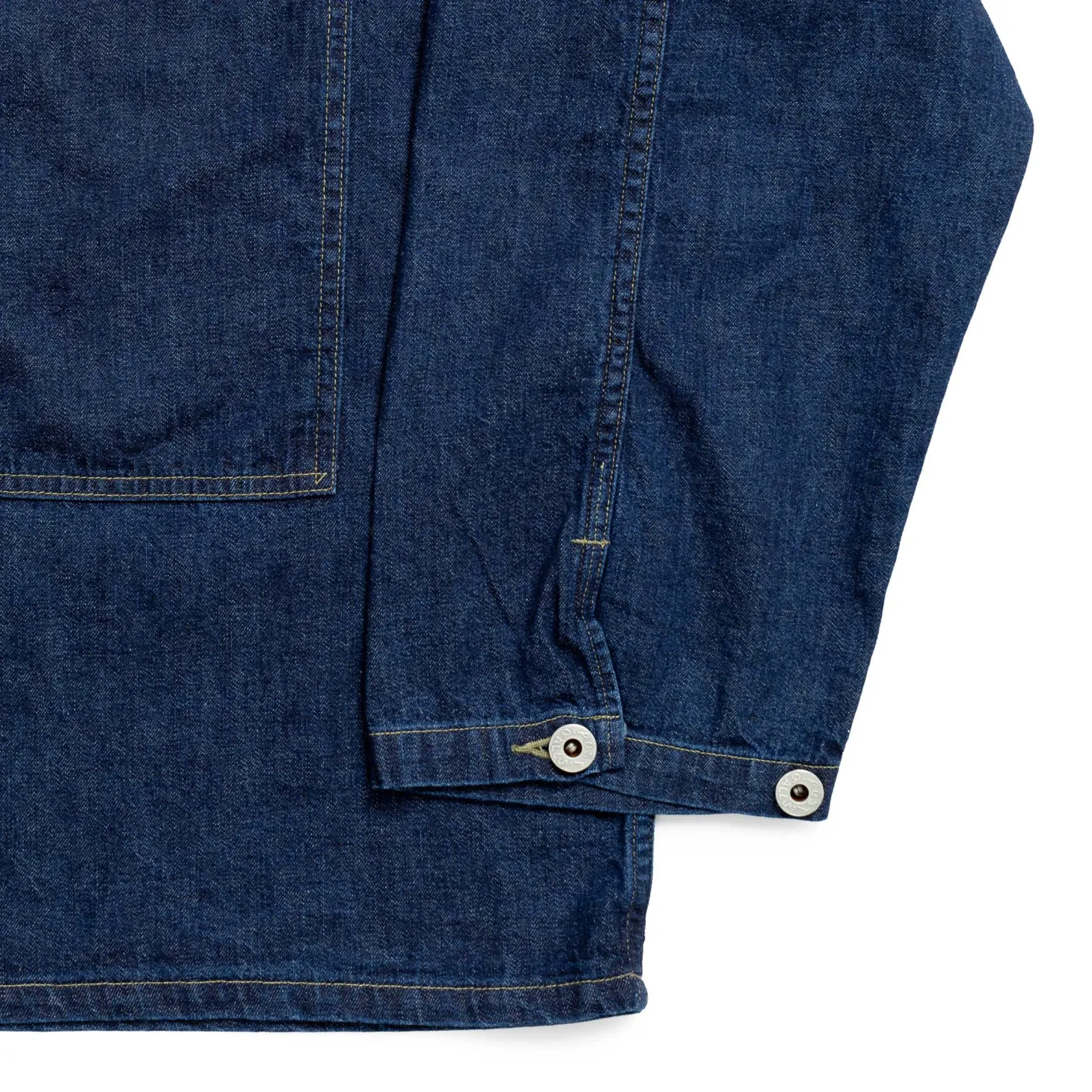 Post Overalls Army Shirt Blue Denim