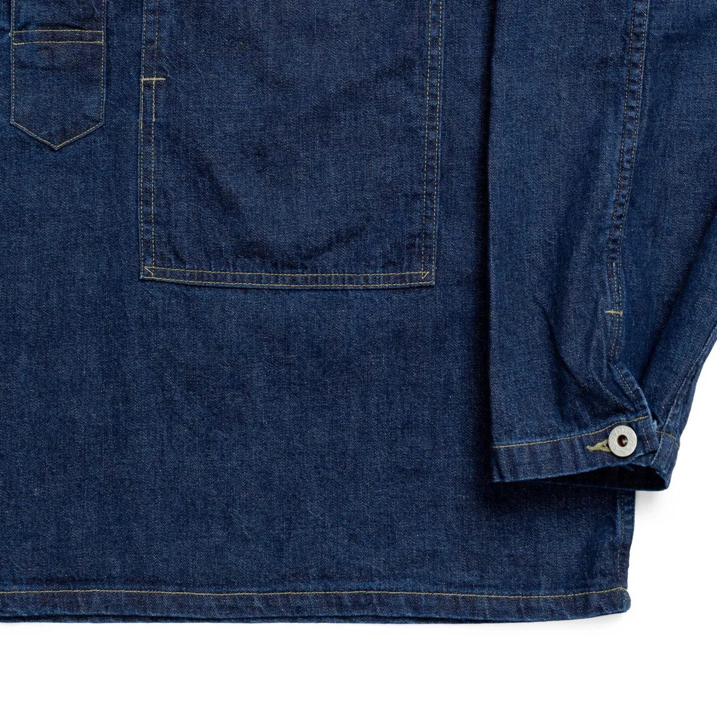 Post Overalls Army Shirt Blue Denim