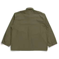 Post Overalls Army Shirt Vintage Sateen Olive